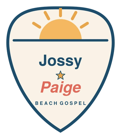 The Jossy Paige guitar pick sticker